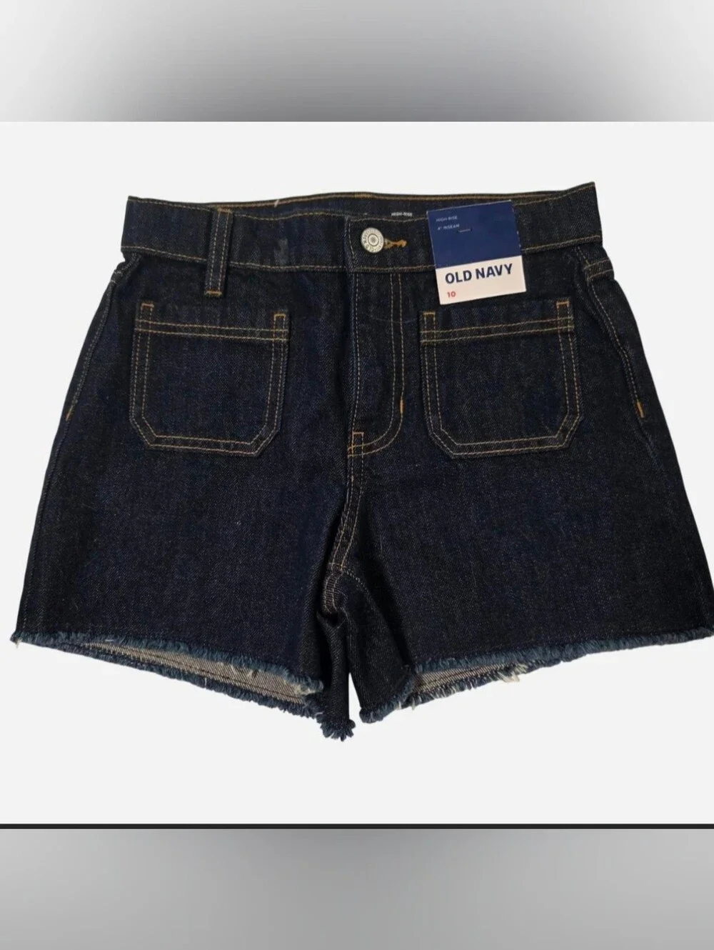 Old Navy Girls' Dark Blue Hi-Rise Denim Shorts - 10- NWT